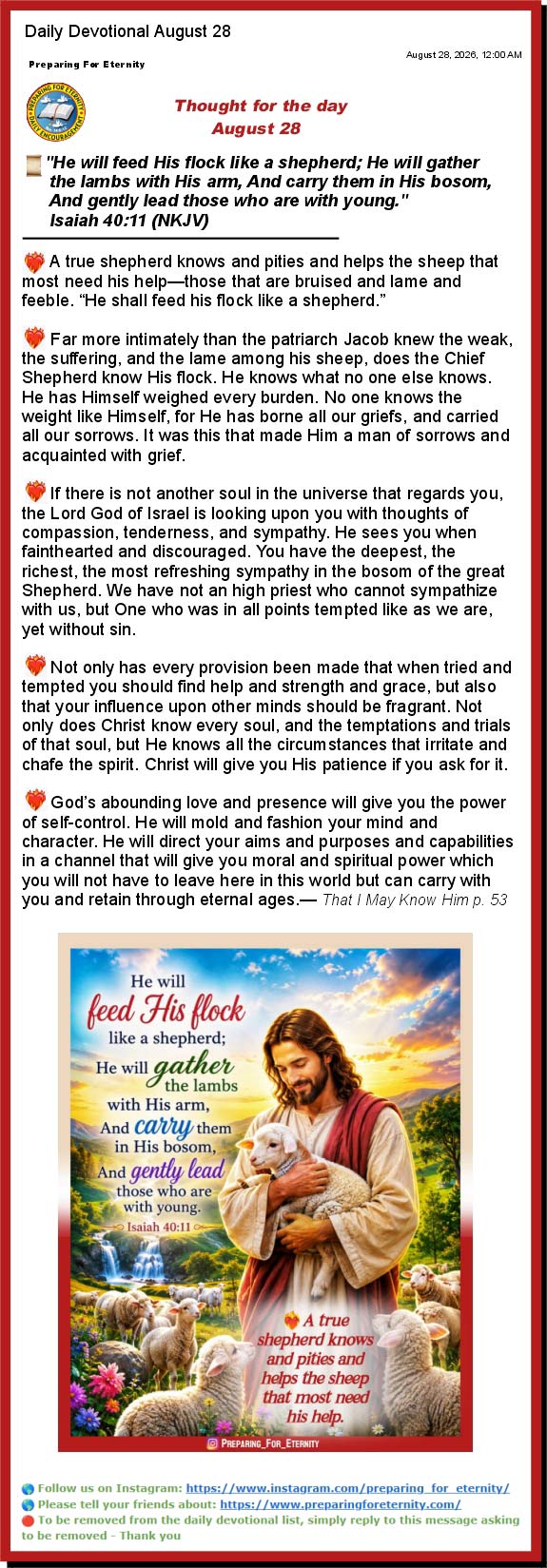 Daily Devotional Sample